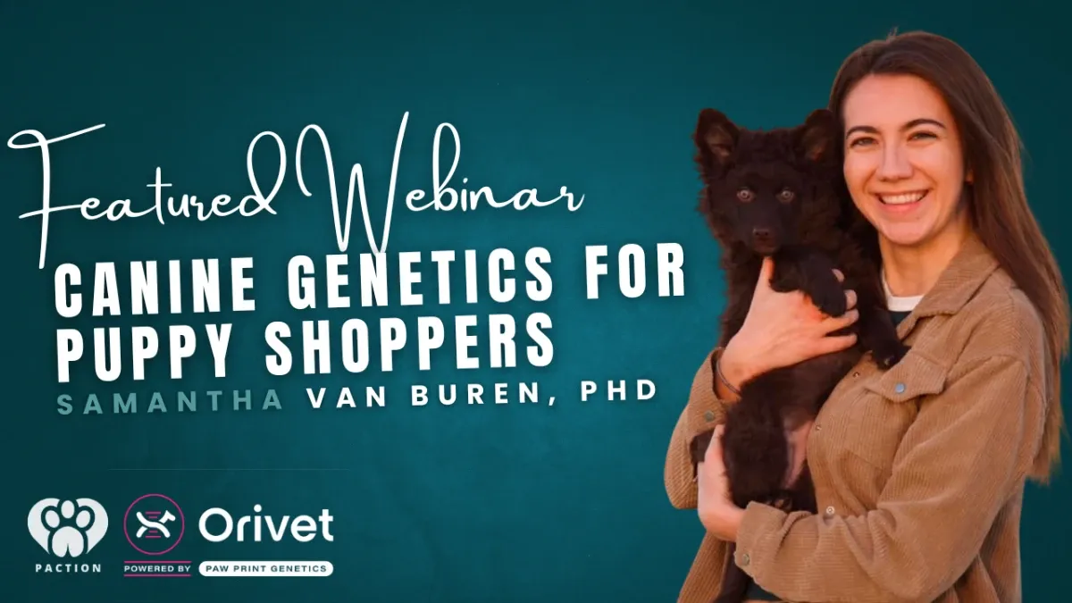 Canine genetics webinar cover