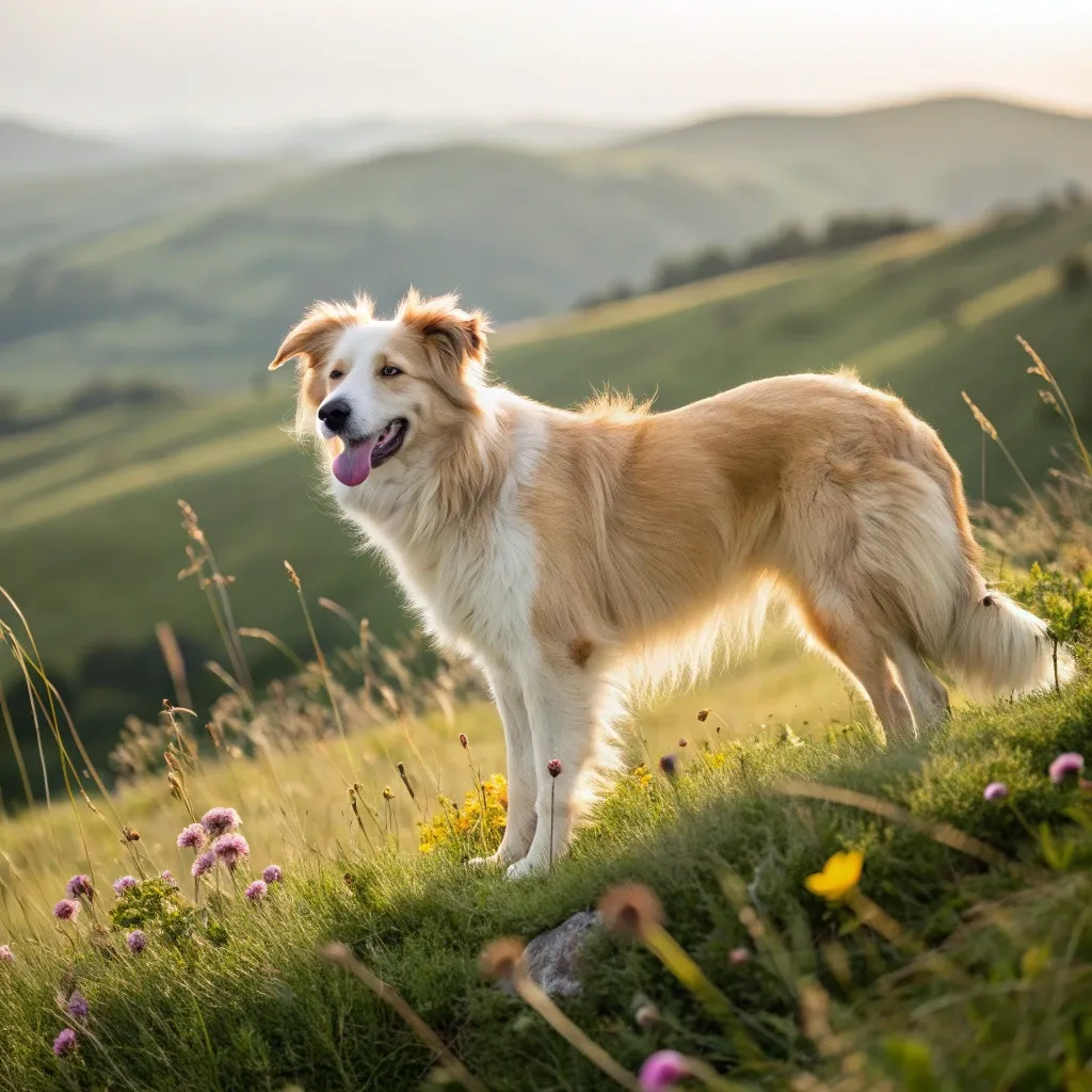 Blonde Border Collie photo