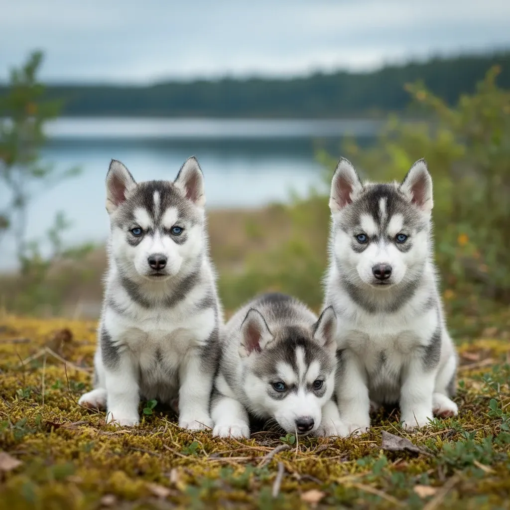Miniature Siberian Husky photo